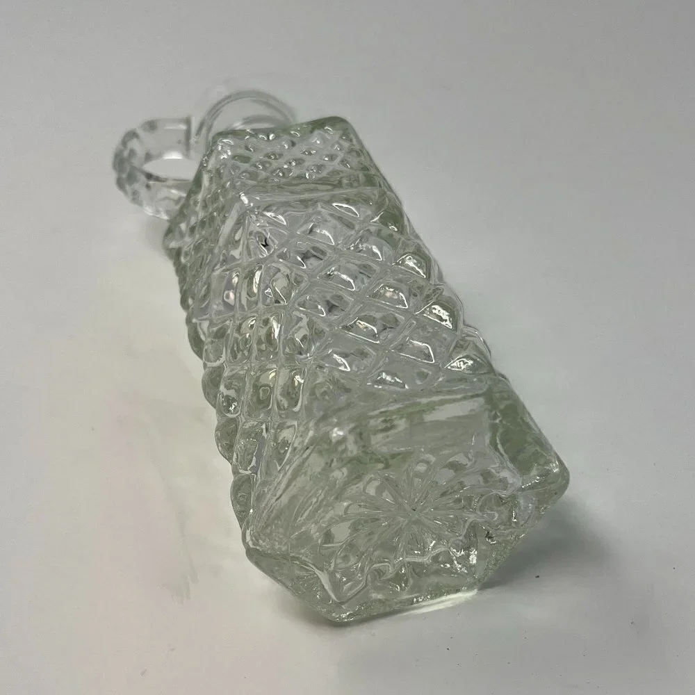 vintage anchor hocking wexford glass carafe pitcher clear